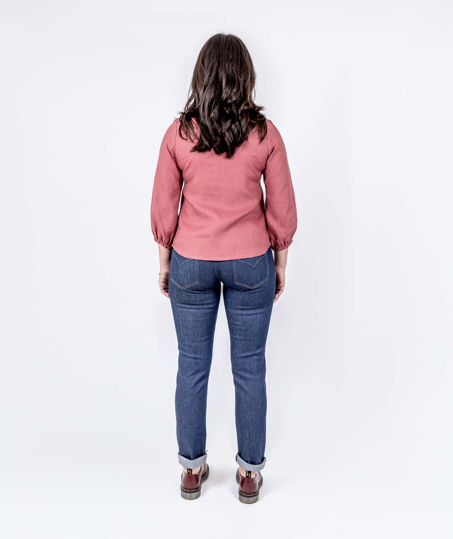 Carisa Linen Top - Persian Pink