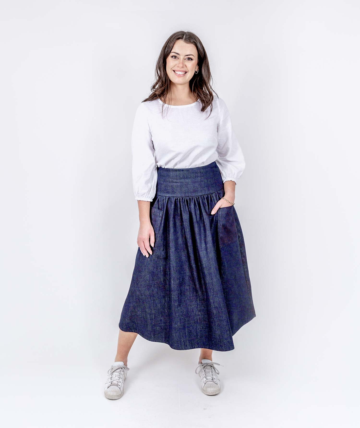 Abundance Denim Skirt - Blue