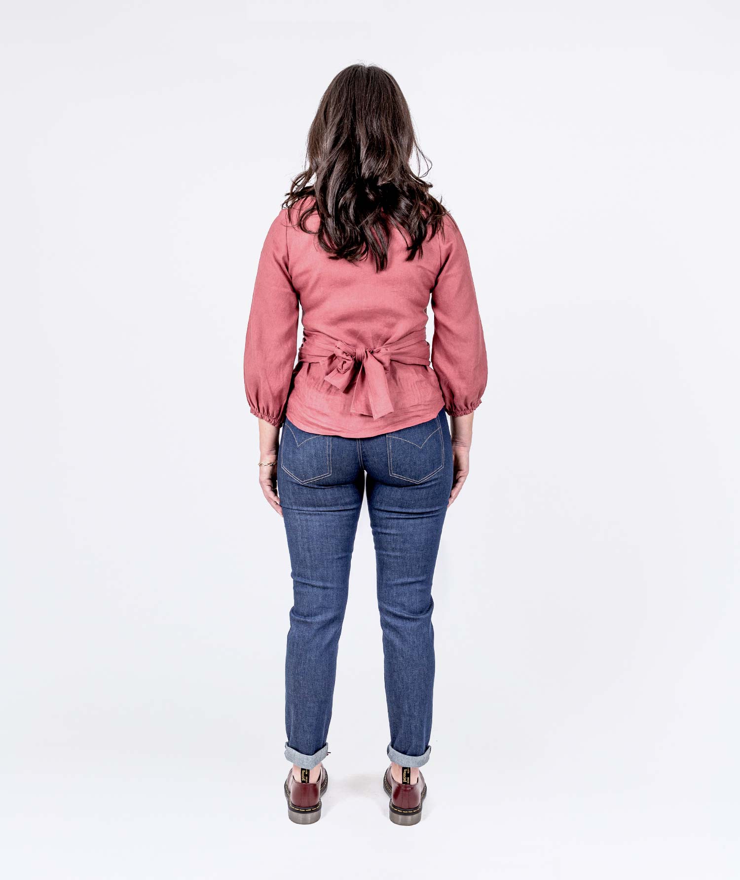 Carisa Linen Top - Persian Pink