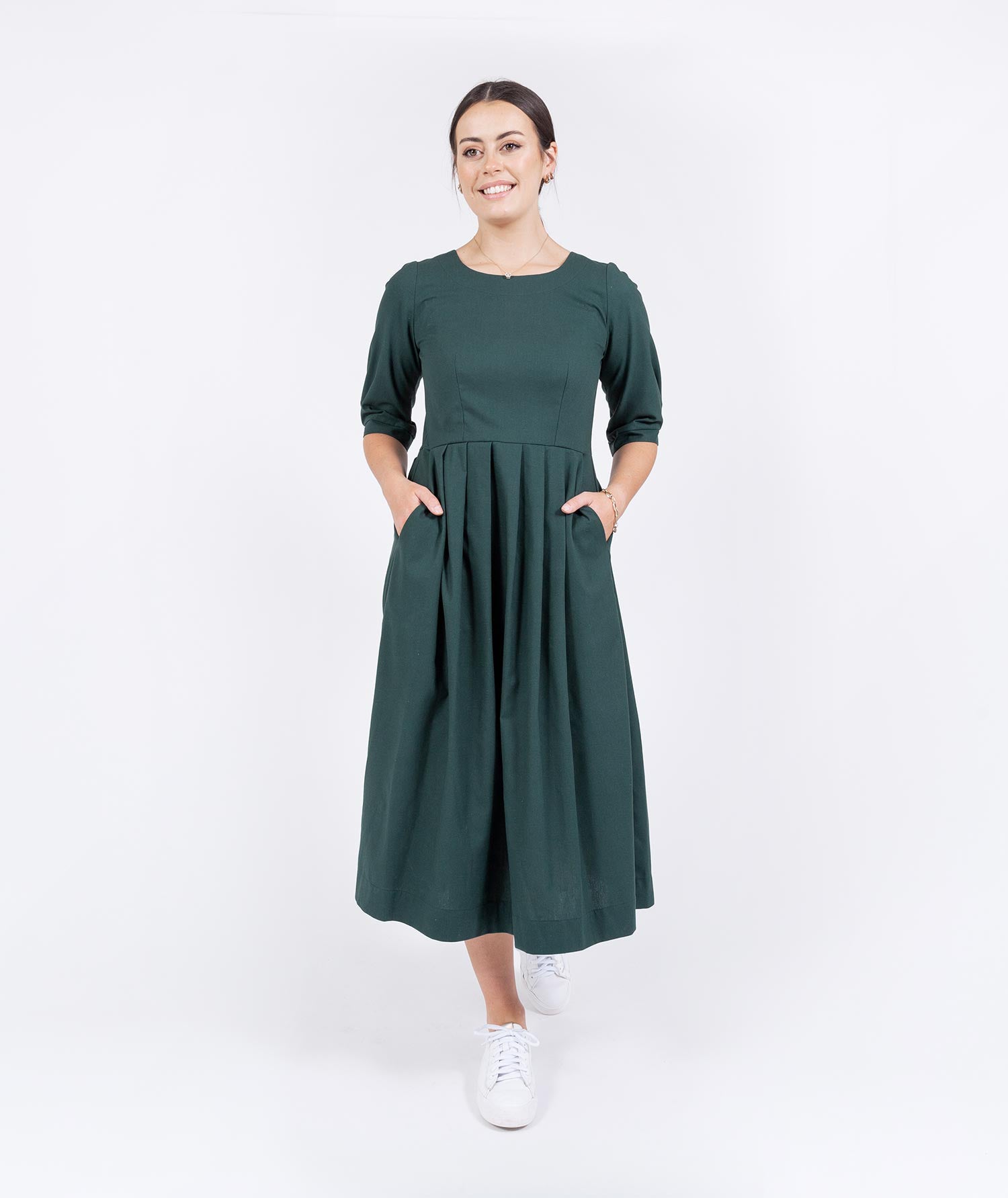Pleated Dress (Linen/Cotton)