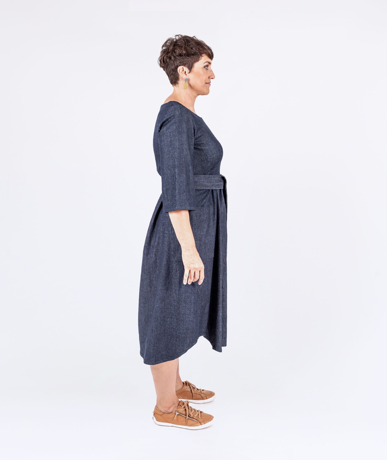 Stretch Denim Kajoli Dress