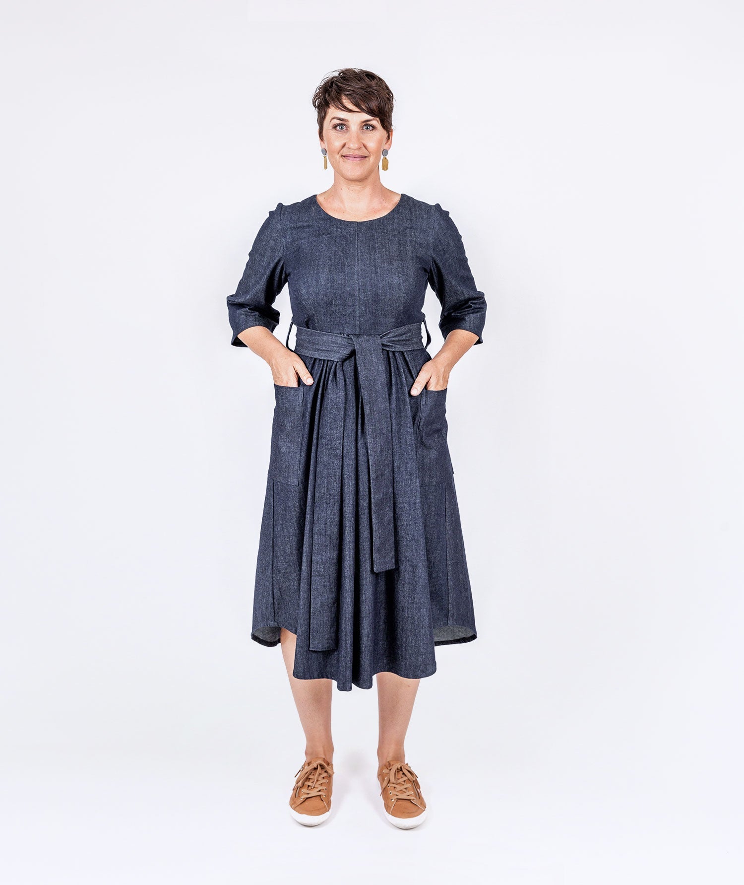 Stretch Denim Kajoli Dress